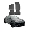 OMAC Alfombrillas De Coche para Audi Q7 Q8 2015-2025 Negro Goma 4Pza