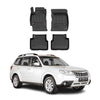 OMAC Premium Alfombrillas De Coche para Subaru Forester 2008-2013 TPE Goma 4x