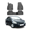 OMAC Alfombrillas De Coche para Chevrolet Malibu 2011-2016 Negro Goma TPE 4Pza