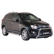 Bull Barra Frontal para Opel Antara 2011-2015 Plata Brillante Acero