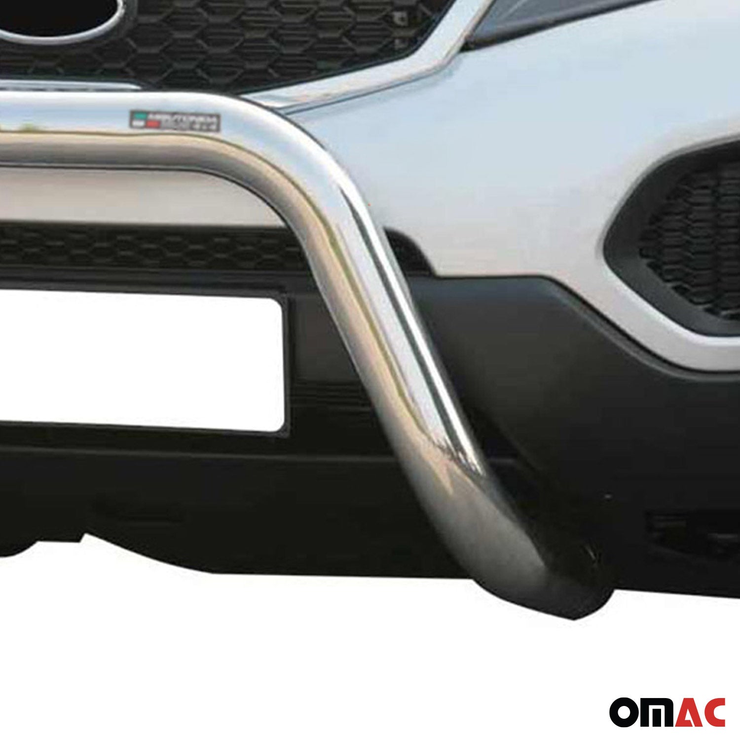 Bull Barra Frontal para Kia Sorento 2009-2012 Plata Brillante Acero 1Pza
