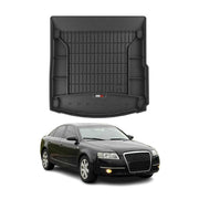 OMAC Premium Bandeja Maletero Alfombrilla para Audi A6 Sedán C6 2004-2011 TPE
