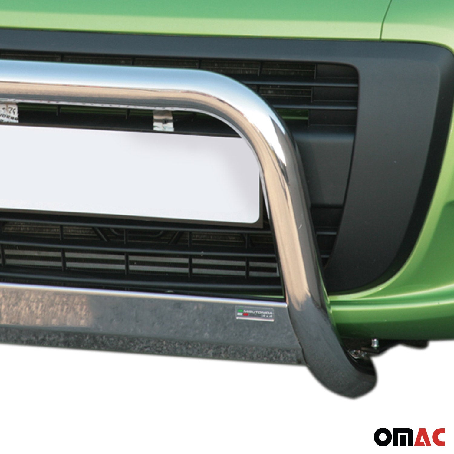 Bull Barra Frontal para Fiat Fiorino 2008-2016 Plata Brillante Acero 1Pza