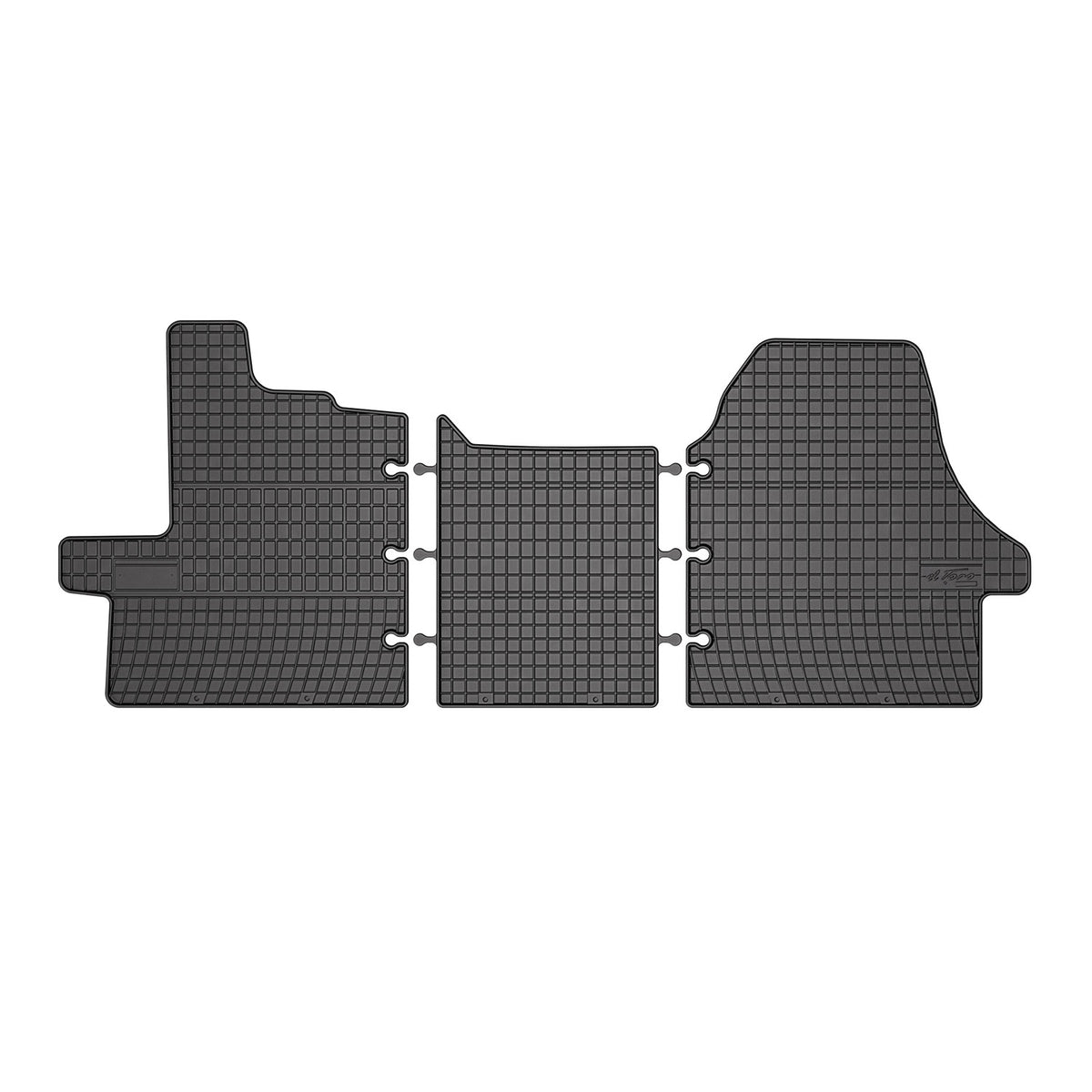 OMAC Alfombrillas De Coche para Peugeot Boxer 2006-2011 Negro Goma TPE 3Pza