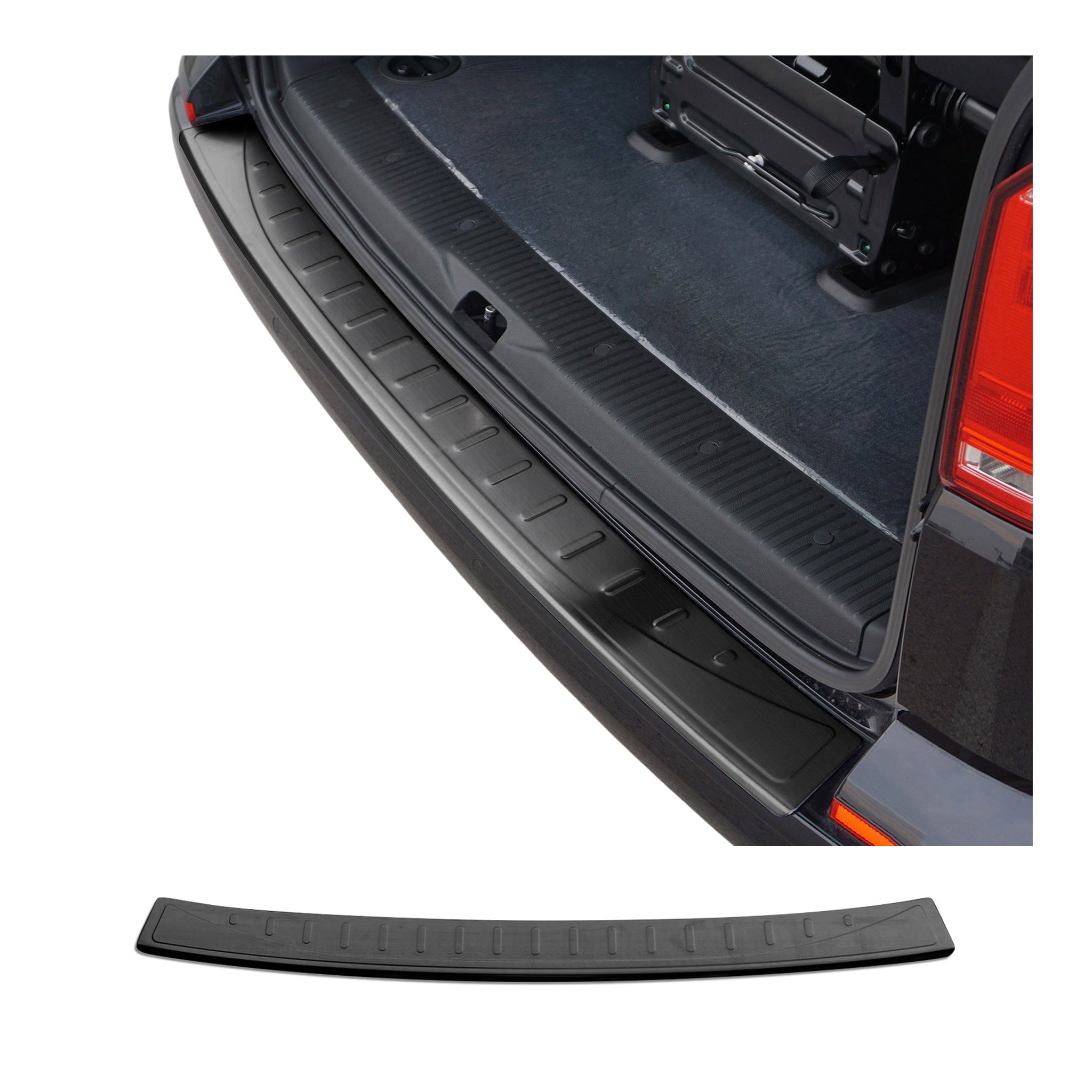 Protector Parachoques para VW T6 T6.1 Transporter 2015-2022 Oscuro cepillado