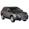 Par de Estribos Barras Laterales para Jeep Compass 2011-2016 Plata Acero 2x