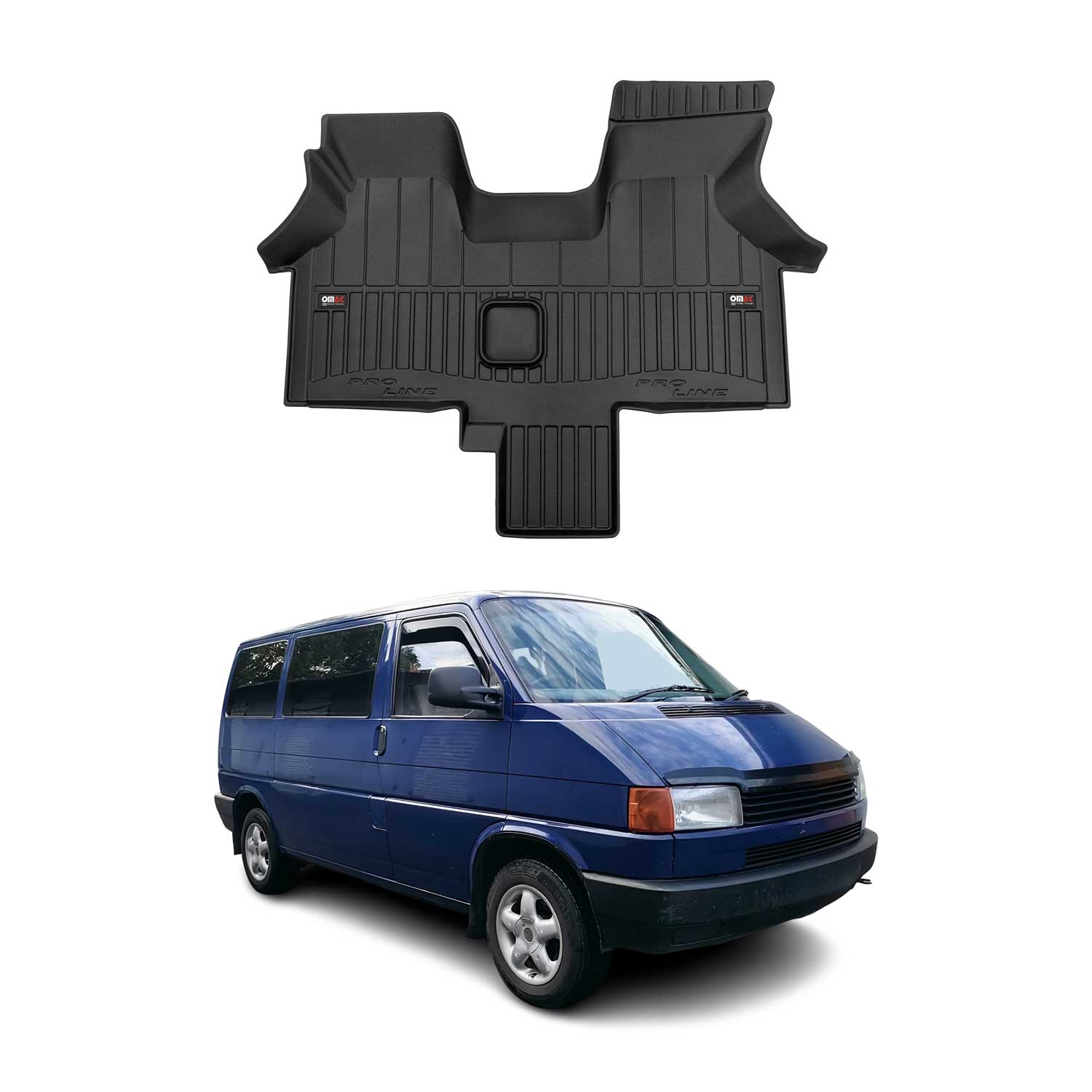 OMAC Premium Alfombrillas De Coche para VW Transporter T4 1990-2003 TPE Goma