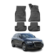 OMAC Alfombrillas De Coche para Audi Q5 8RB 2008-2017 RHD Negro Goma TPE 4Pza