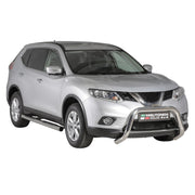 Bull Barra Frontal para Nissan X-Trail 2015-2017 Plata Brillante Acero