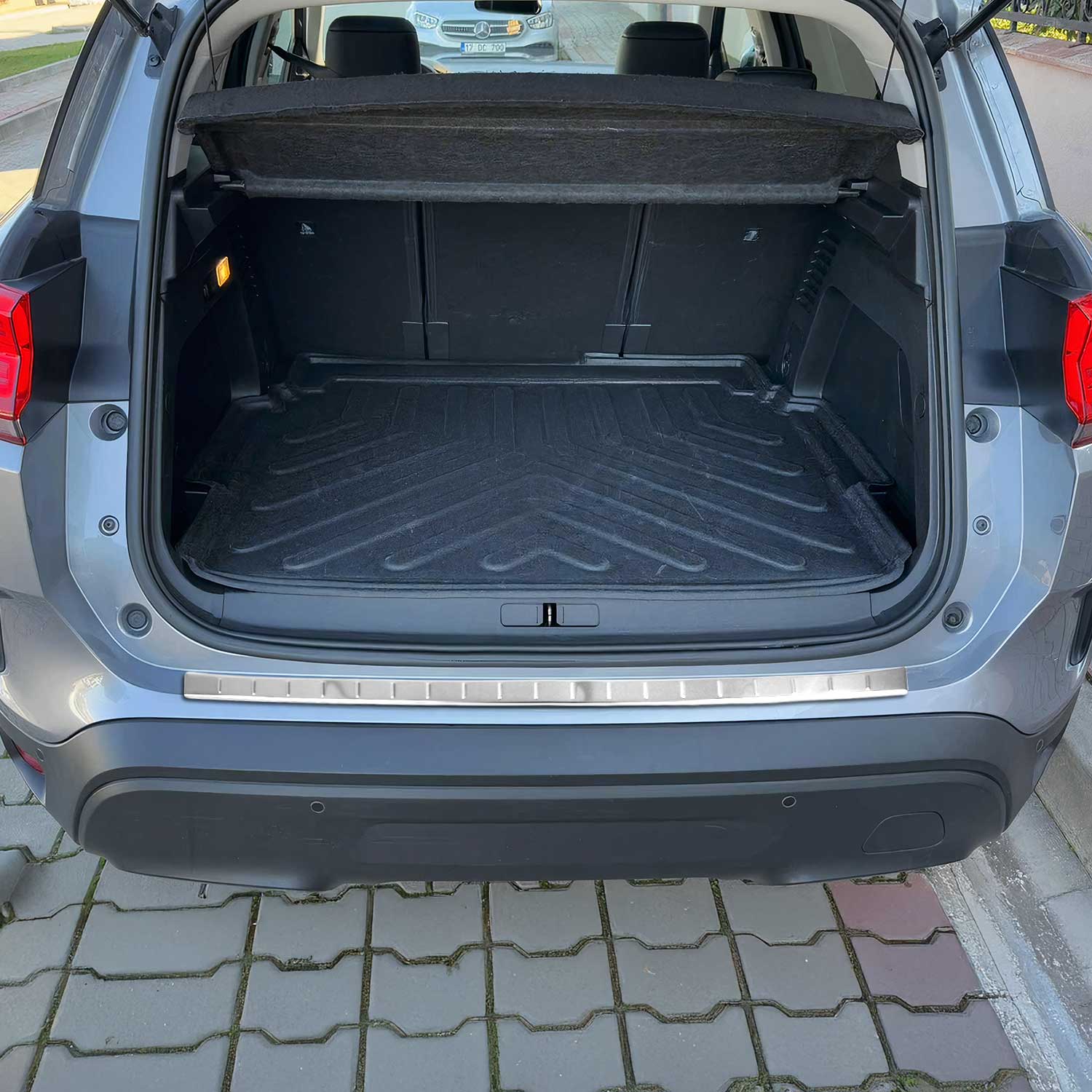 Protector Parachoques para Citroen C5 Aircross 2018-2025 Plata Brillante Acero