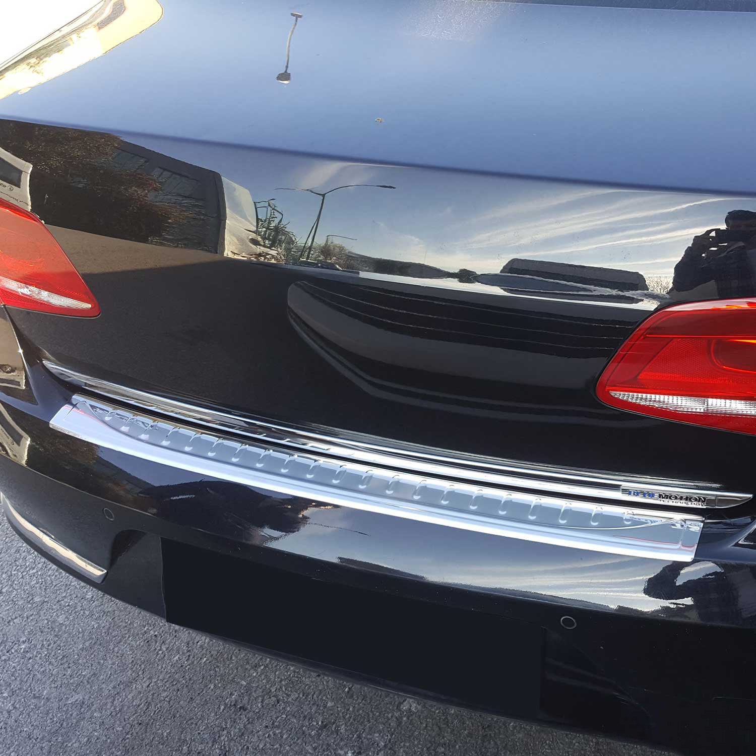 Protector Parachoques para VW Arteon Sedán 2017-2025 Plata Brillante Acero