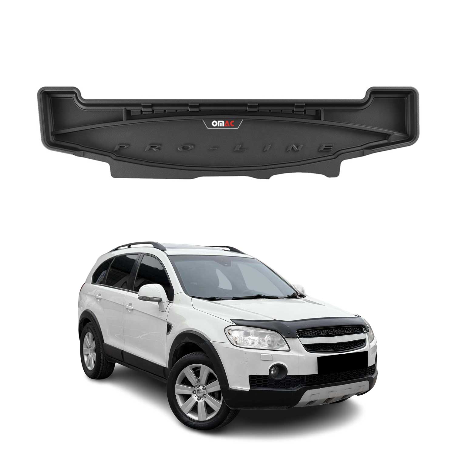 OMAC Premium Bandeja Maletero Alfombrilla para Chevrolet Captiva 2006-2018 TPE