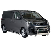 Bull Barra Frontal para Opel Zafira Life 2020-2025 Plata Brillante Acero 1Pza