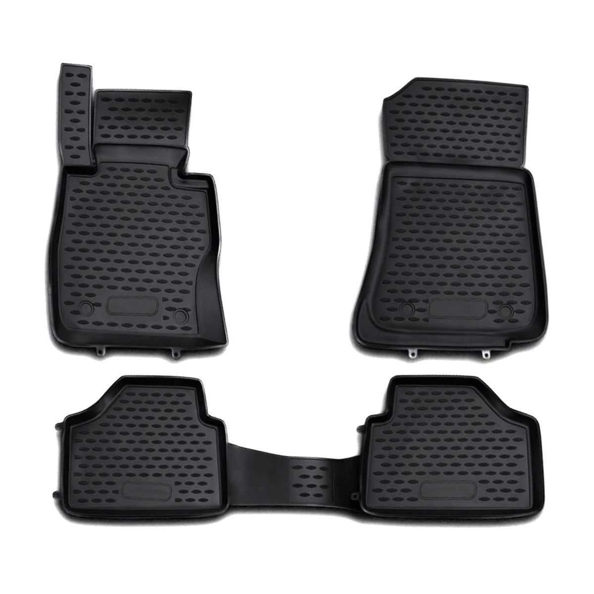 OMAC Alfombrillas De Coche para BMW X1 E84 2009-2015 Negro Goma 4Pza