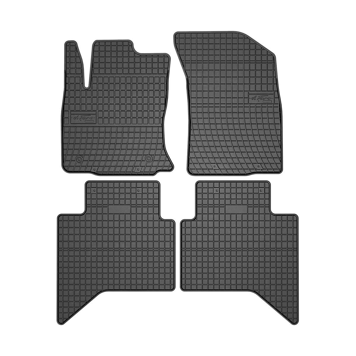 OMAC Alfombrillas De Coche para Toyota Hilux VIII 2015-2025 Negro Goma 4Pza