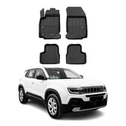 OMAC Premium Alfombrillas De Coche para Jeep Avenger 2023-2026 Negro TPE Goma 3x