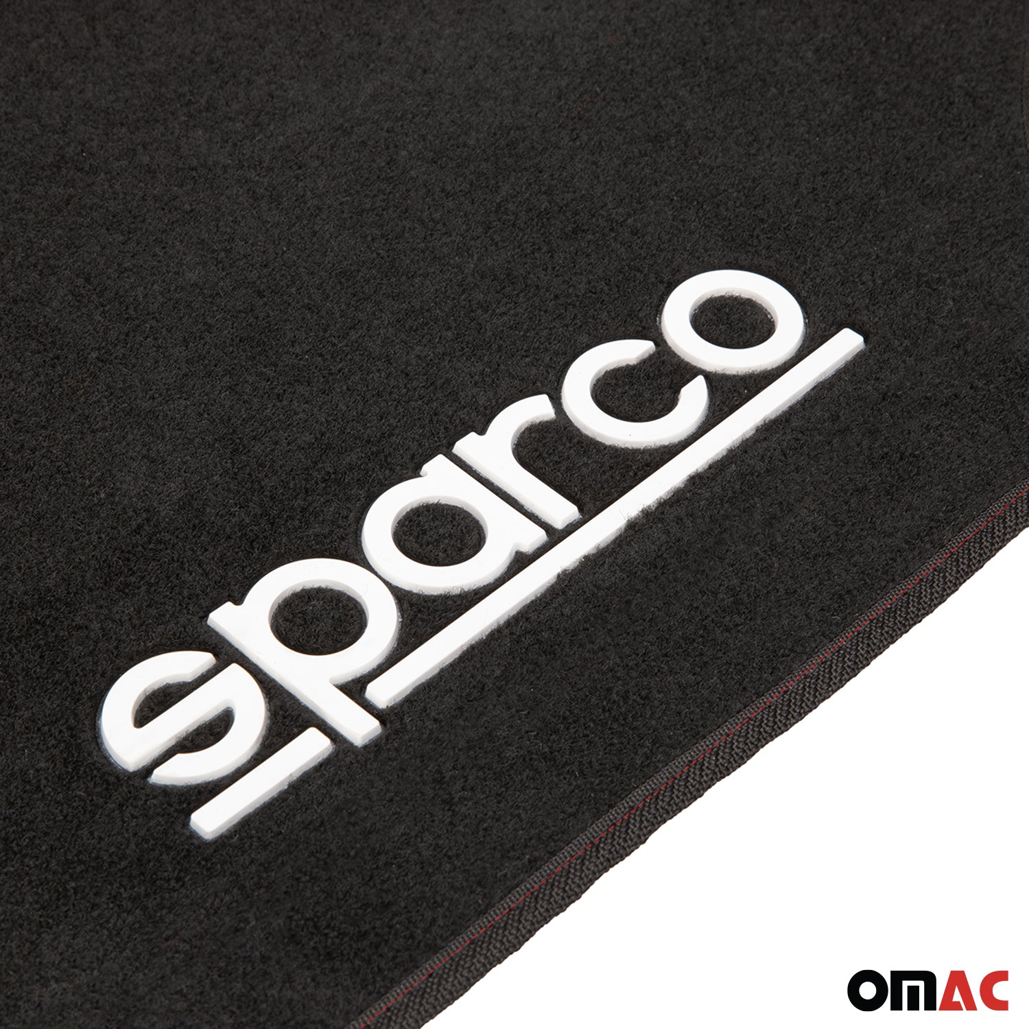 Sparco Alfombrillas De Coche Universal Negro Rojo Poliéster