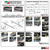 Par de Estribos Barras Laterales para Nissan Qashqai 2014-2021 Plata Acero 2x