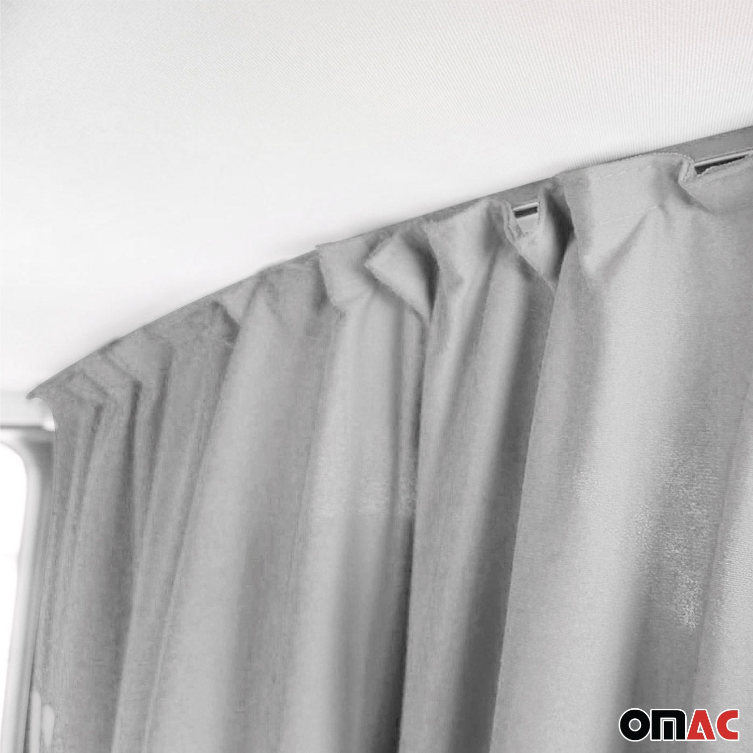 Cortina Divisora Parasol Universal Gris Tela 2Pza 160x180cm