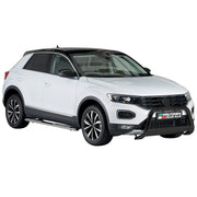 Bull Barra Frontal para VW T-Roc 2017-2025 Negro Brillante Acero 1Pza