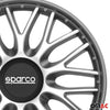 Sparco Roma Tapacubos 16" pulgadas Universal Plata ABS Plástico
