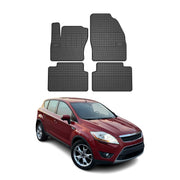 OMAC Alfombrillas De Coche para Ford Kuga 2008-2013 Negro Goma 4Pza