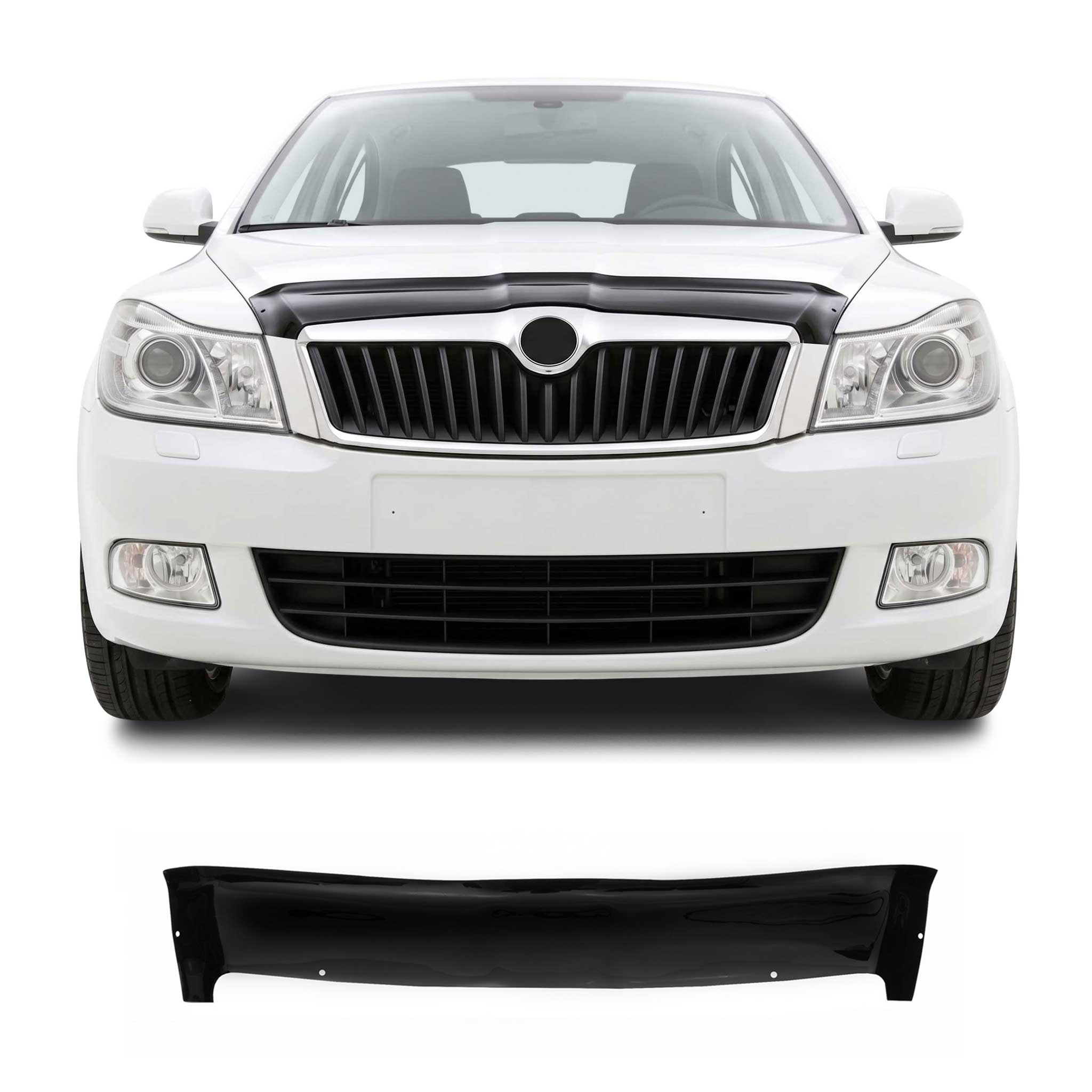 Deflector de Capó para Skoda Octavia 1996-2010 Oscuro Brillante Acrílico