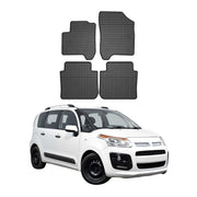 OMAC Alfombrillas De Coche para Citroen C3 Picasso 2008-2017 Negro Goma 4Pza