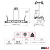 Menabo Merak S Portabicicletas de remolque trasera Bicicletas para Universal