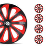 Sparco Tapacubos 16" pulgadas Universal Negro Rojo Carbono ABS
