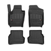 OMAC Premium Alfombrillas De Coche para VW Polo 2009-2017 Negro TPE Goma 4Pza