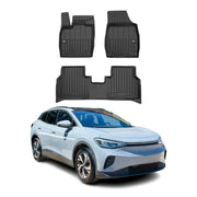 OMAC Premium Alfombrillas De Coche para VW ID.4 2021-2026 Negro TPE Goma 4Pza