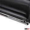 Par de Estribos Barras Laterales para Hyundai Santa Fe 2012-2015 Plata Acero 2x