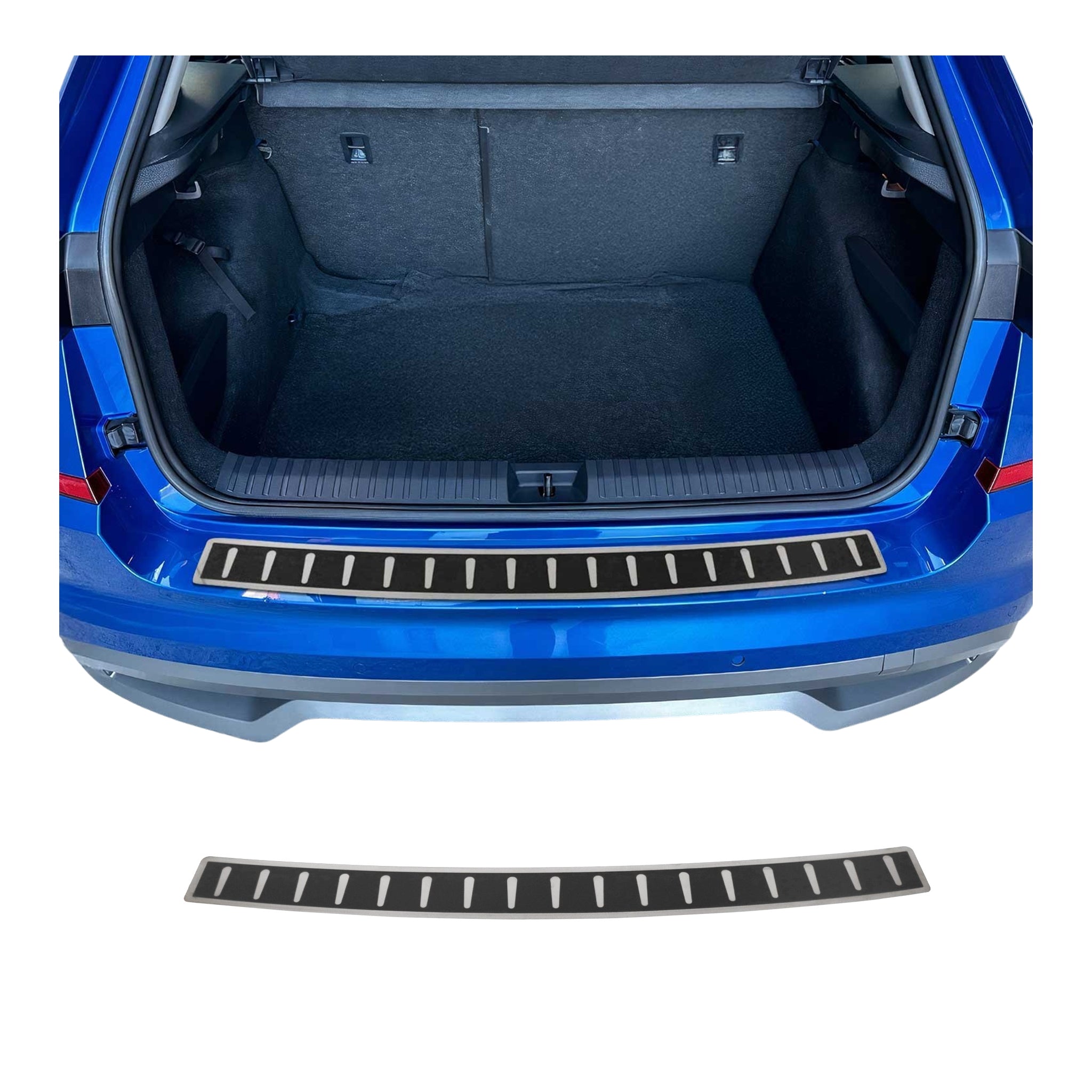 Protector Parachoques para Skoda Kamiq 2020-2025 Acabado Carbono Acero