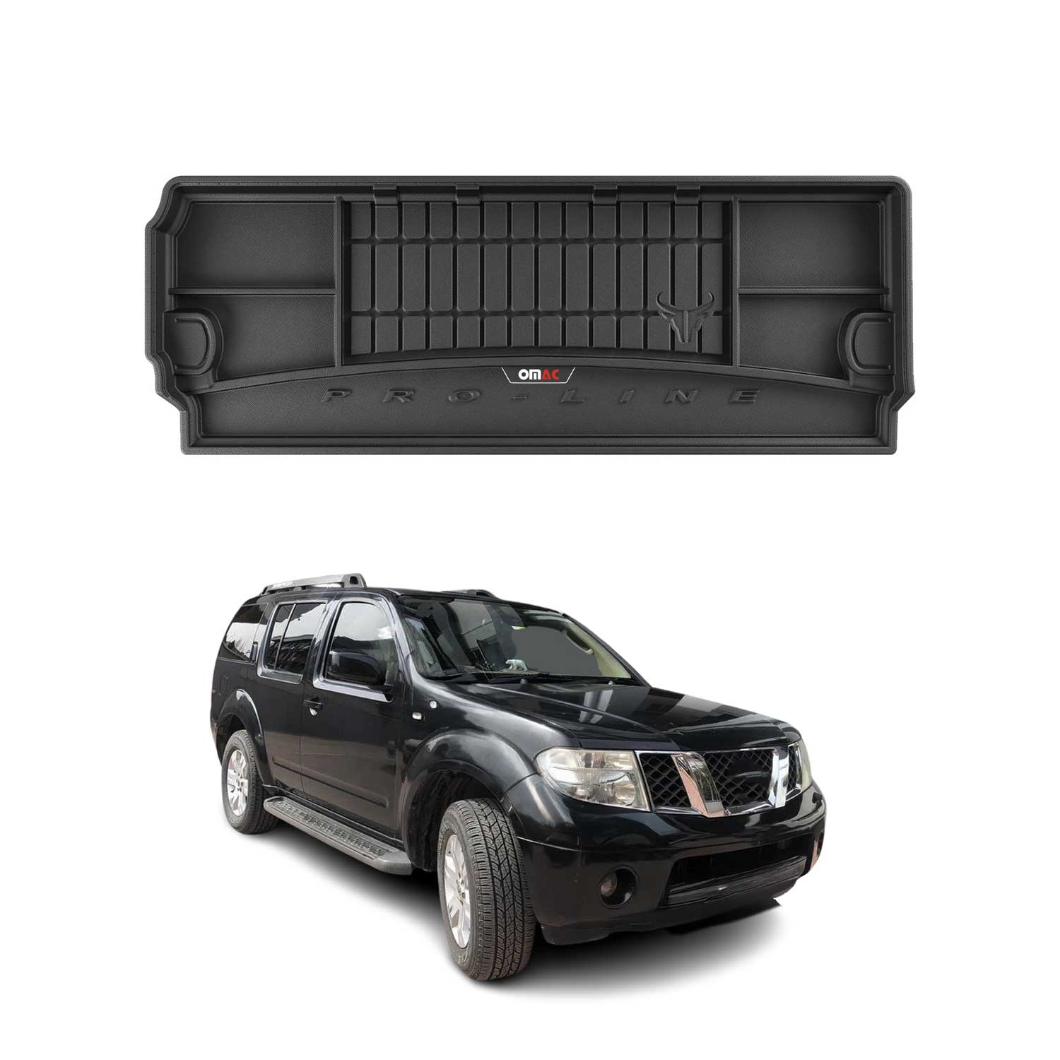 OMAC Premium Bandeja Maletero Alfombrilla para Nissan Pathfinder 2005-2014 TPE