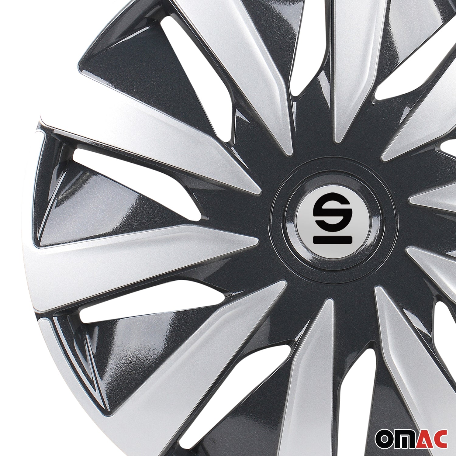 Sparco Lazio Tapacubos 14 Pulgadas Universal Plata ABS Plástico