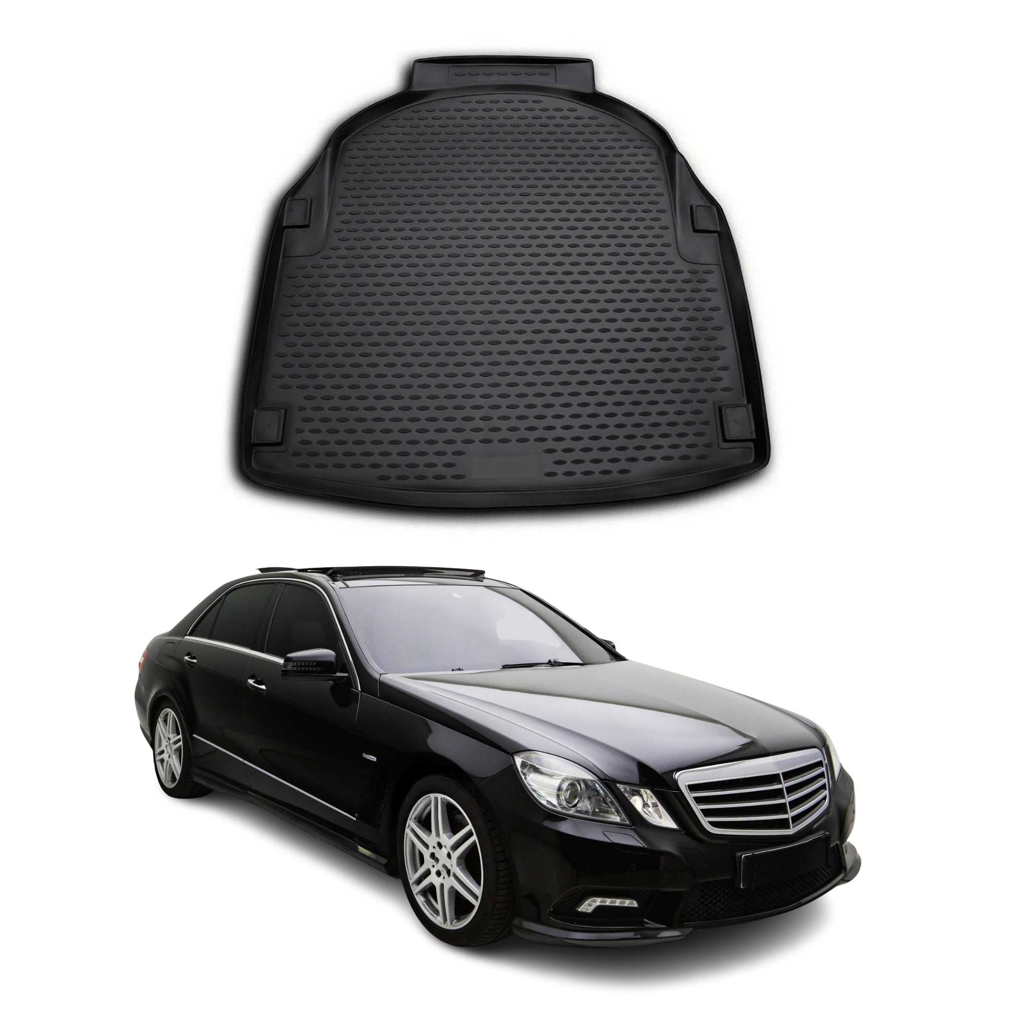 OMAC Bandeja Maletero Alfombrilla para Mercedes E Class W212 2009-2016 Negro TPE