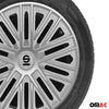 Sparco Bergamo Tapacubos 16" pulgadas Universal Plata ABS Plástico