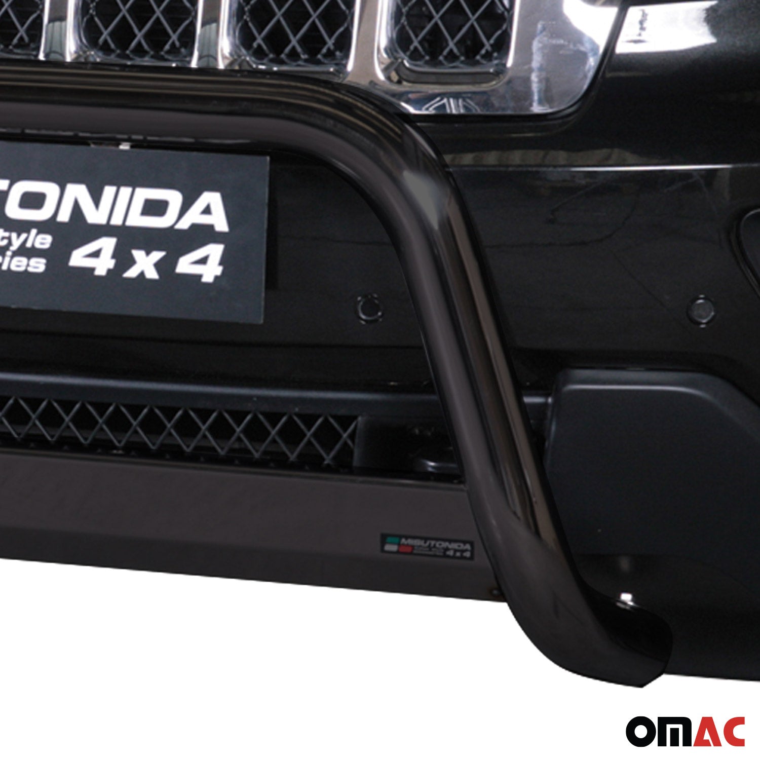 Bull Barra Frontal para Jeep Grand Cherokee 2010-2013 Negro Brillante Acero 1Pza