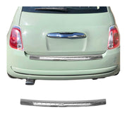 Protector Parachoques para Fiat 500 500C 2007-2024 Plata Brillante Acero