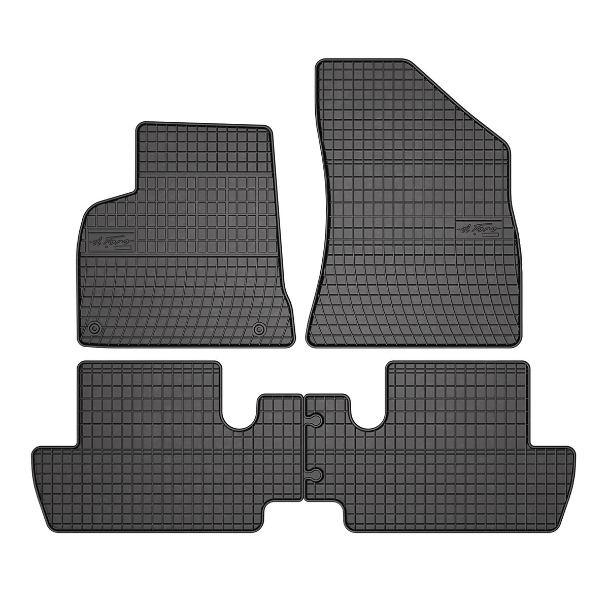 OMAC Alfombrillas De Coche para Peugeot 3008 2009-2016 Negro Goma 4Pza