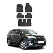 OMAC Alfombrillas De Coche para Toyota Highlander 2014-2018 Negro Goma TPE 5Pza