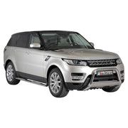 Par de Estribos Barras Laterales para Range Rover Sport 2014-2017 Plata Acero 2x