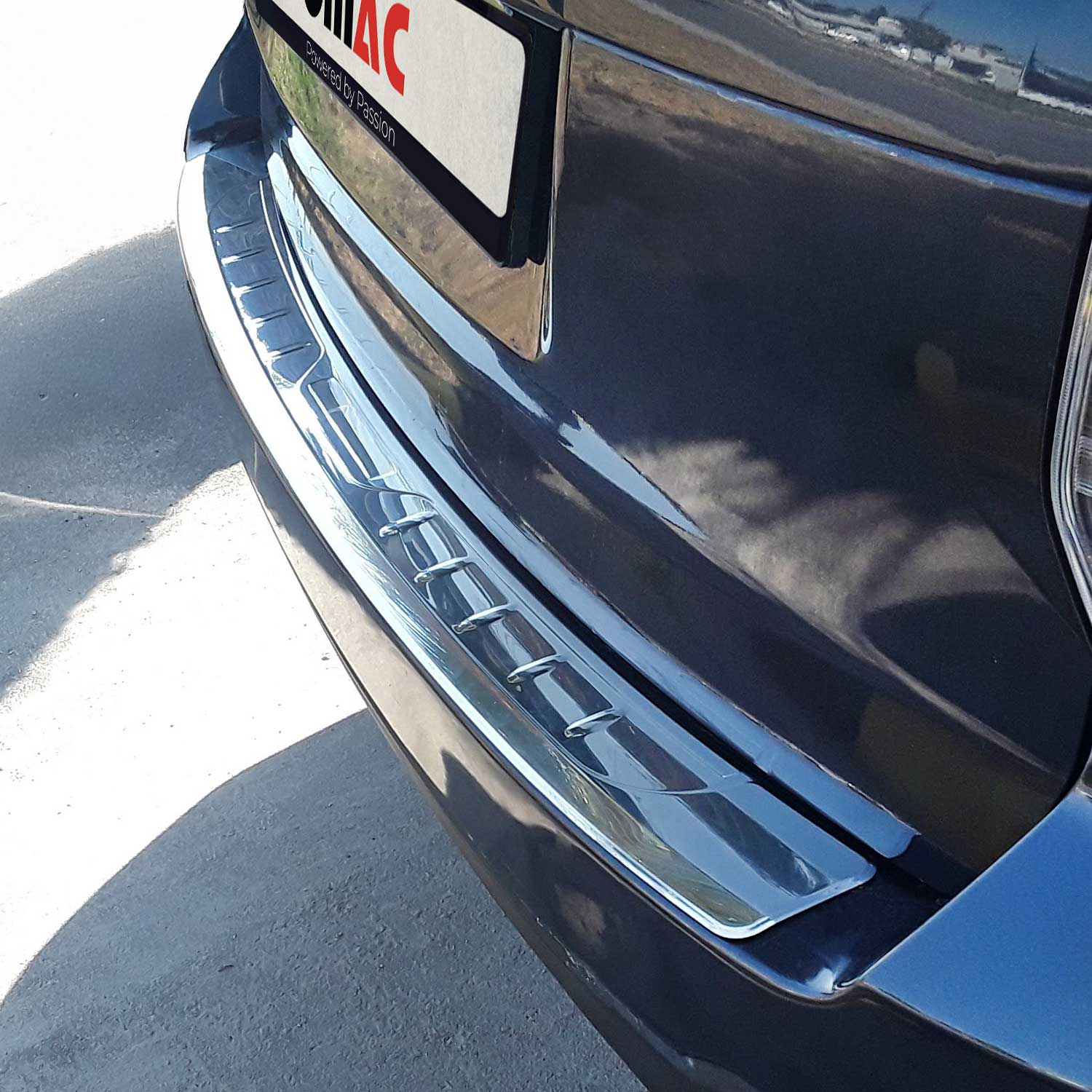 Protector Parachoques para Subaru Forester IV 2013-2018 Plata Brillante Acero