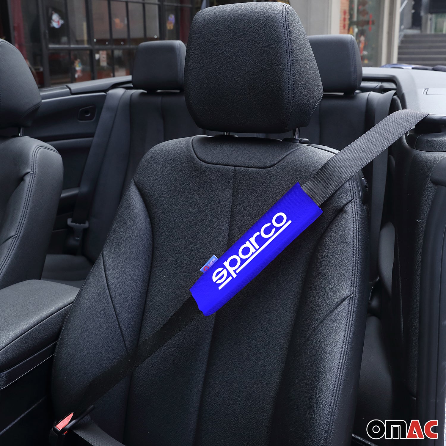 Sparco Para cinturón de Seguridad de coche Universal Azul Poliéster