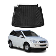 OMAC Bandeja Maletero Alfombrilla para Ssangyong Kyron 2005-2014 Negro Goma TPE