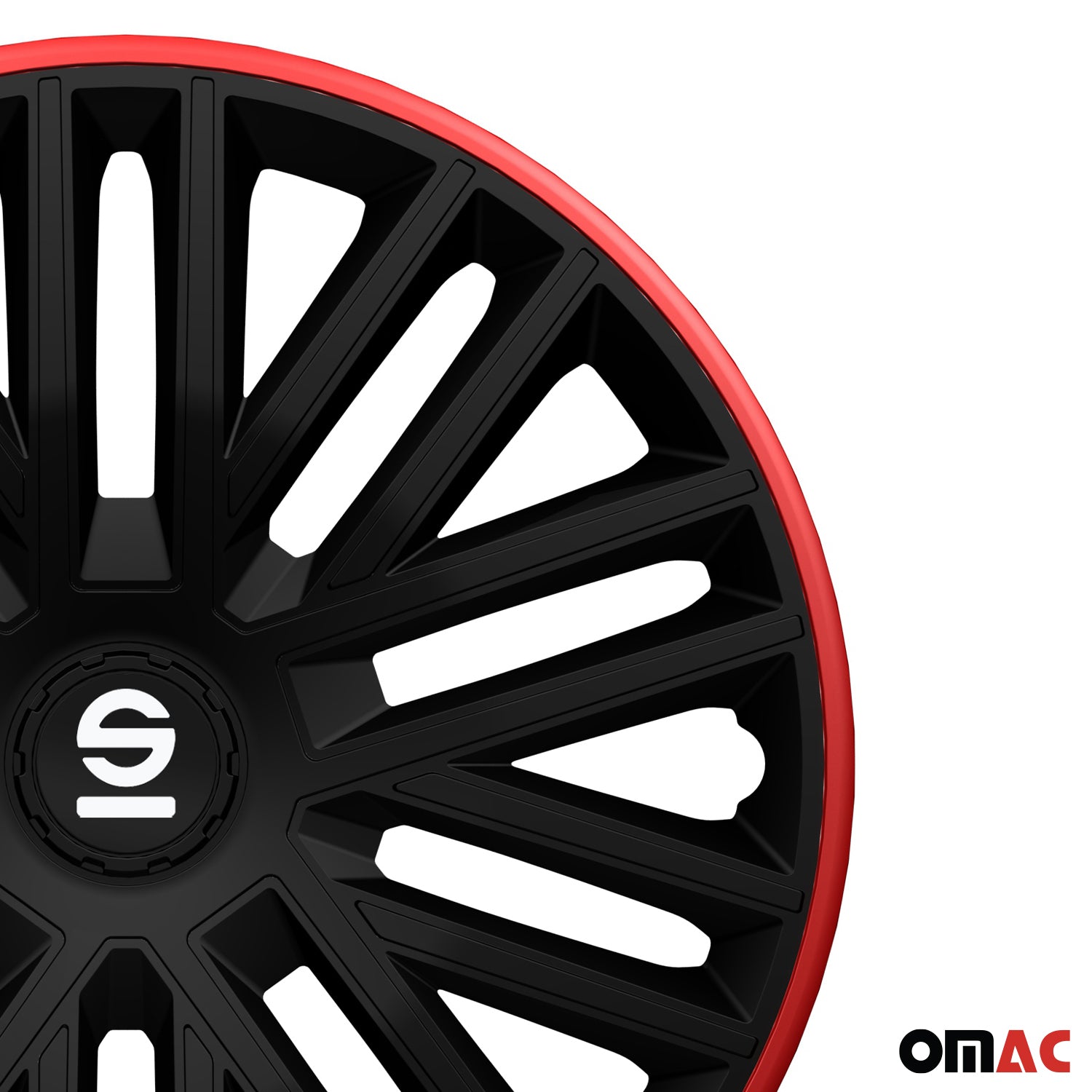 Sparco Bergamo Tapacubos 15 Pulgadas Universal Negro Plata ABS