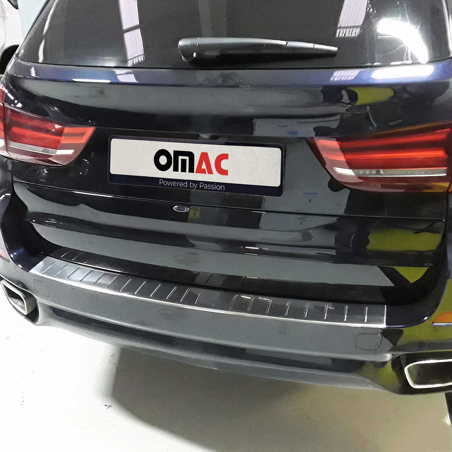 Protector de Parachoques Trasero para BMW X5 F15 F85 2013-2018 Acero cepillado