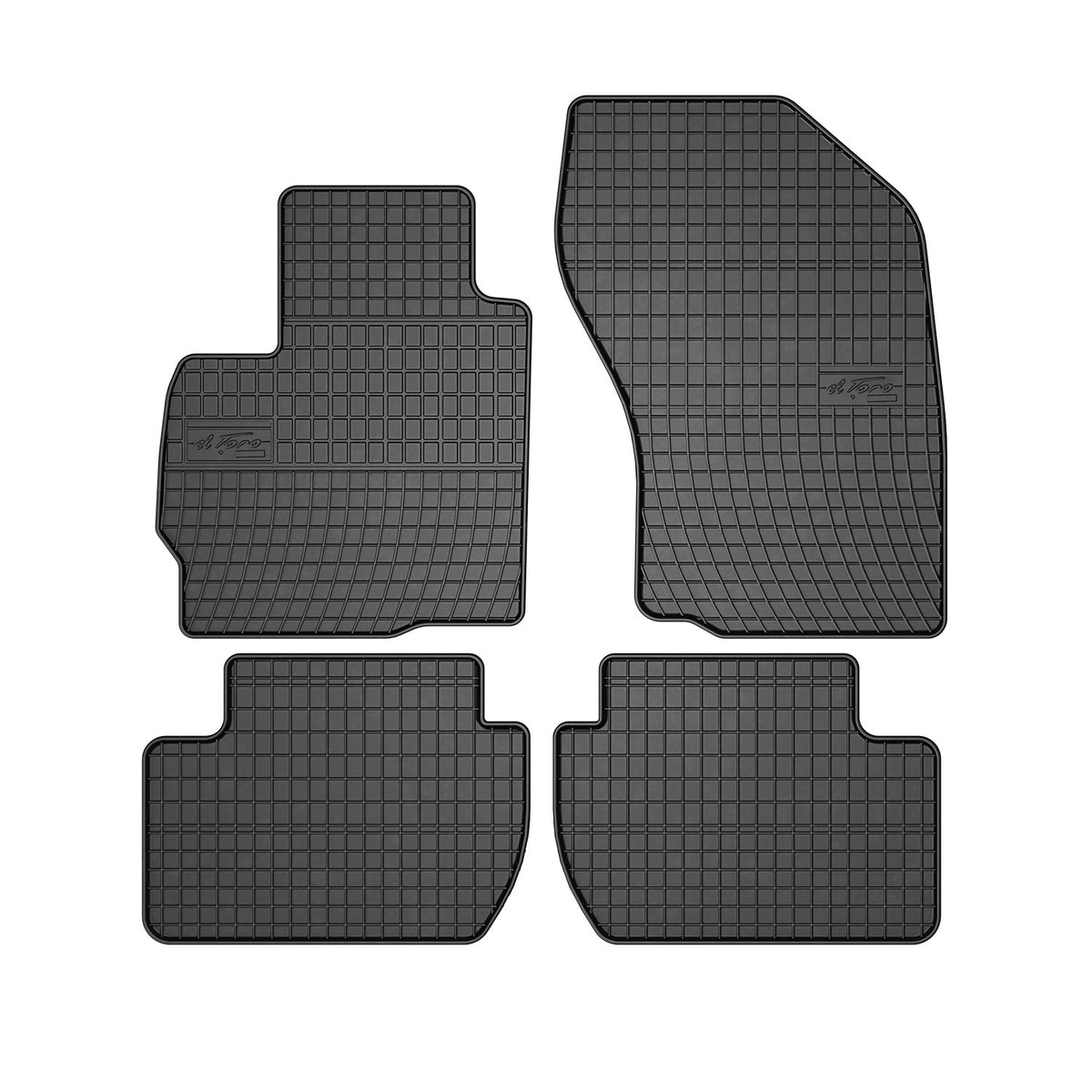 OMAC Alfombrillas De Coche para Mitsubishi Outlander 2006-2012 Negro Goma TPE 4x