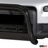 Bull Barra Frontal para Fiat Panda 4 2012-2022 Negro Brillante Acero 1Pza
